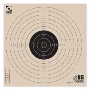 Alvo carabina ar 10 metros alvos NG