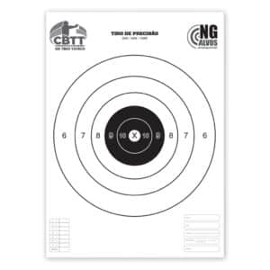 Alvo Oficial CBTT – Tiro de Precisão – 25/50/100 Metros