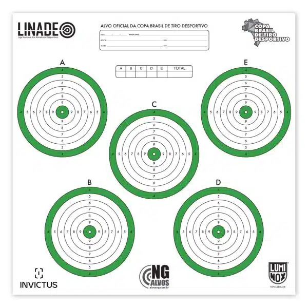 Alvo Linade 5 Fast- Copa Brasil de tiro Esportivo