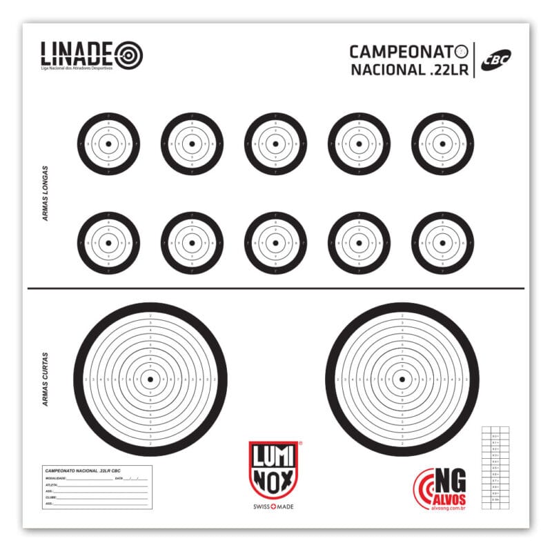 Alvo 22LR CBC - Linade - Alvos NG