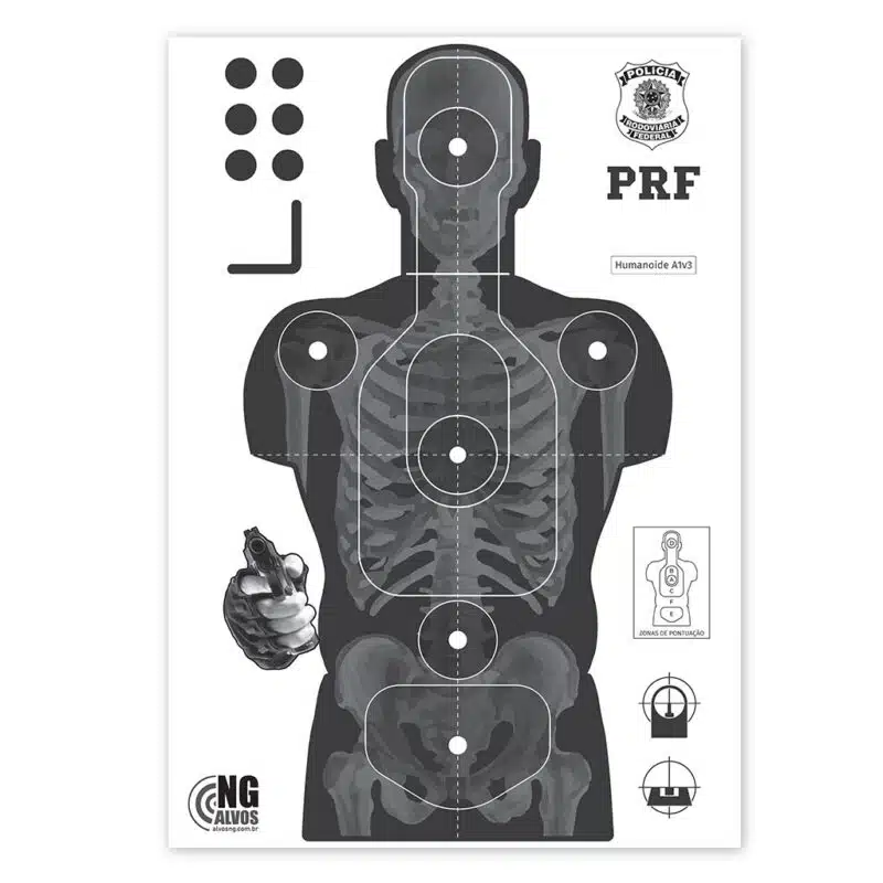 Alvo humanoide A1 Polícia Rodoviária Federal