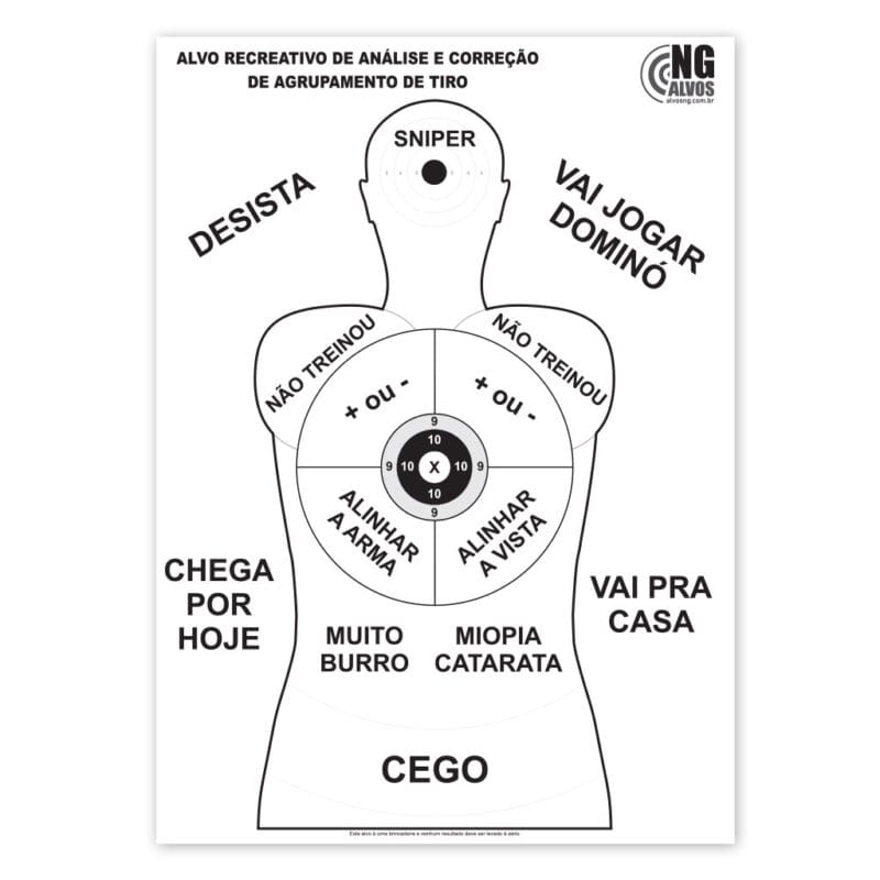Alvo recreativo de analise e correcao