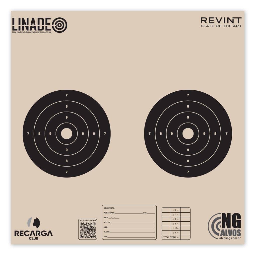 Alvo 2 centros Linade Alvos NG